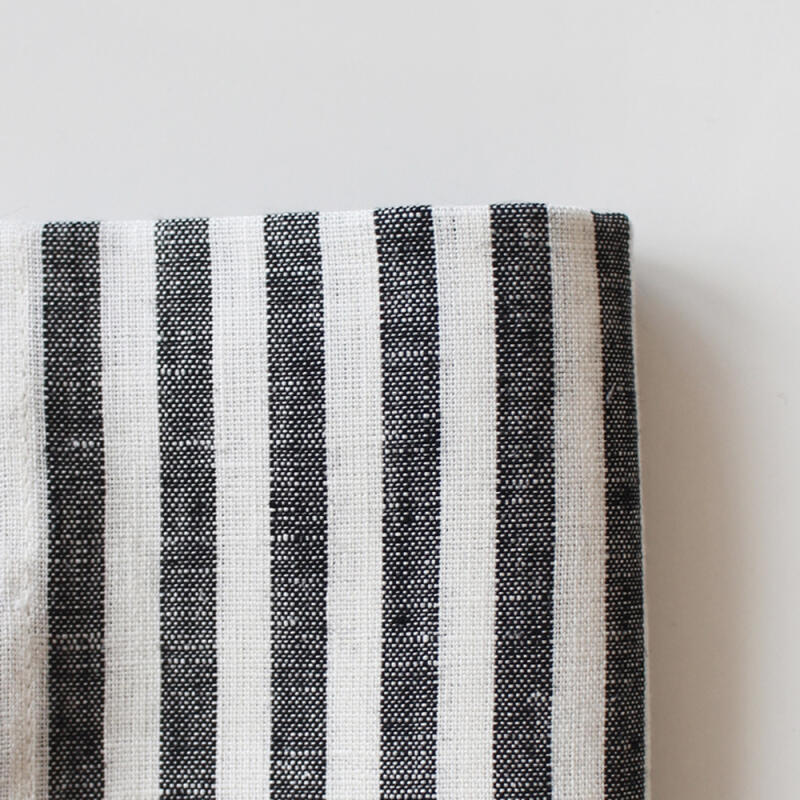 Kitchen cloth black and white stripes