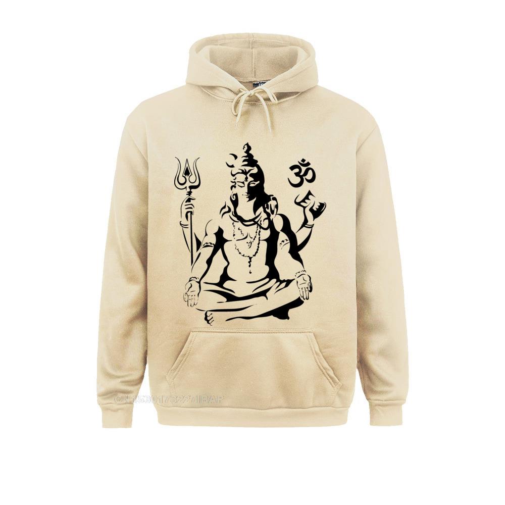 Lord Shiva Sketch Hoodie Men Long Sleeve Stylish Crewneck Cotton Clothes Travel Harajuku Hoodies For Men