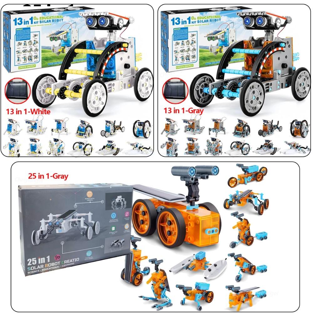 Kit Robot Solare 25 in 1 Giocattoli per Bambini Ragazzi Giocattolo Educativo Fai da Te STEM Esperimento Scientifico Gadget Kit Elettrici di Robotica Regali