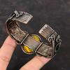 Tigerauge Armreif Edelstein Armreif Kupferdraht gewickelt Armreif verstellbar Armreif handgefertigt Armband Hochzeitsgeschenk Kupferschmuck