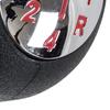 Renault Clio III 05-09 Schaltknauf Chrom, Rotes Muster