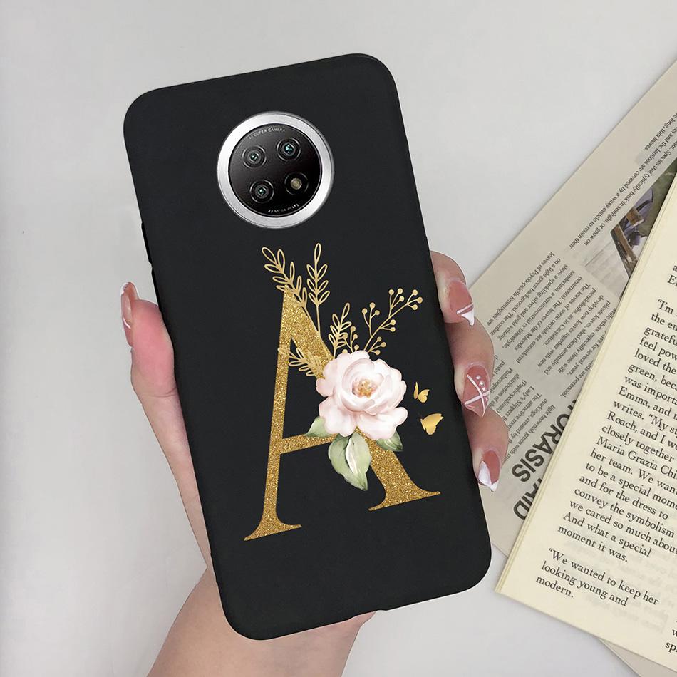 Flower Letters For Xiaomi Redmi Note 9T 5G Case Cover Soft Silicone Bumper Protective Phone Cases For Redmi Note9T 9 T Fundas