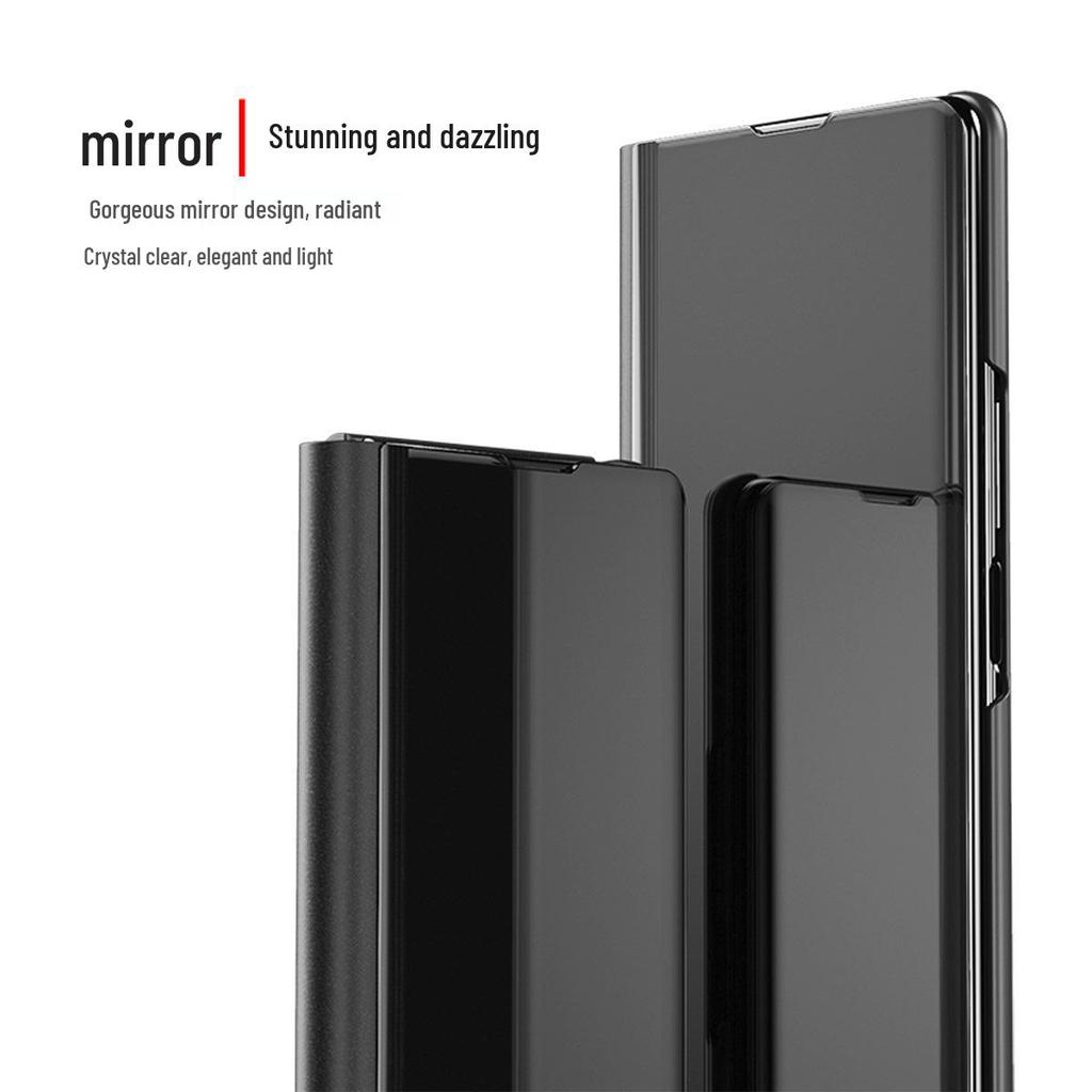 Husă Flip Oglindă 3D cu Suport pentru Samsung Z Fold7/Oppo Find N3