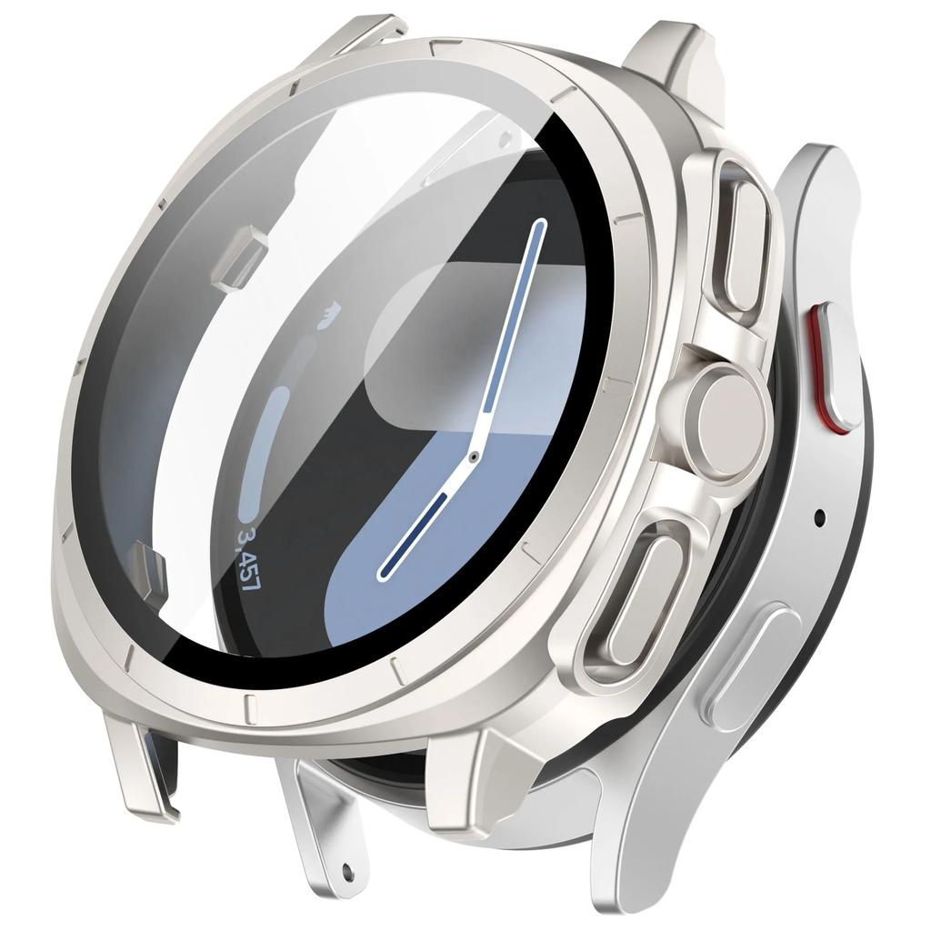 Glass+Case for Samsung Galaxy Watch 7 40mm 44mm Screen Protector Change To Ultra Bumper Cover iWatch Galaxy Watch 7 Accessories