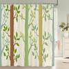 Plants Tree Leaves Shower Curtains With Hooks Home Decoration For Floral Bathroom Curtain Polyester Fabric Bath Curtain