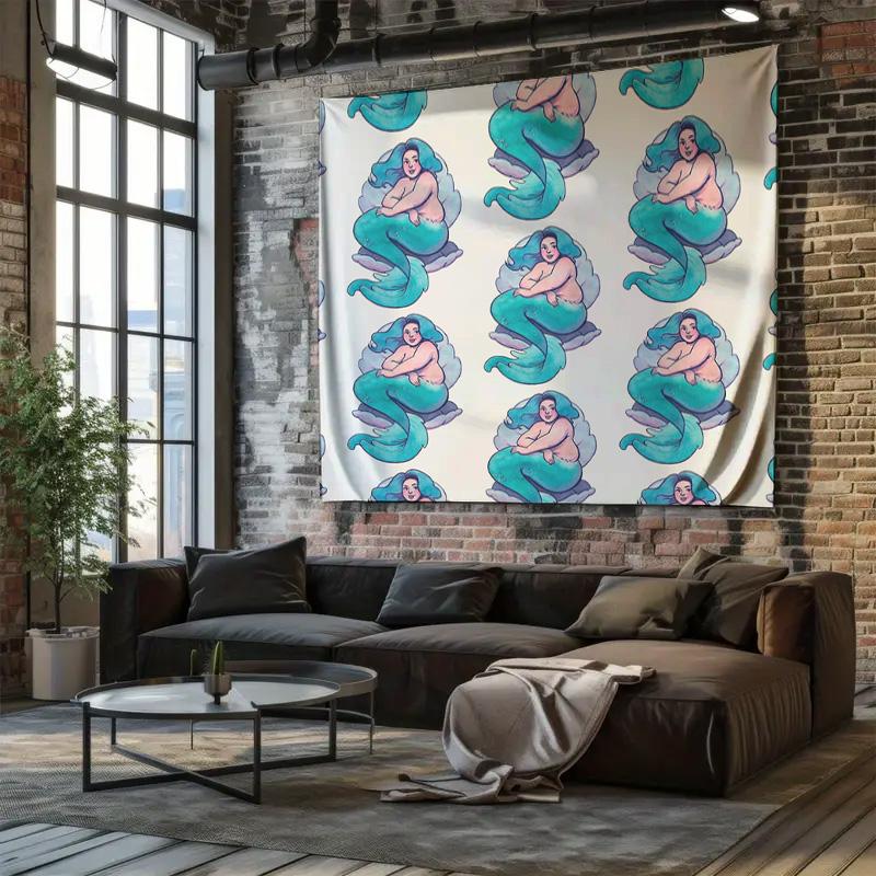 Boho Tapestry Wall Hanging Nature Landscape Aesthetic Room Decor Forest Trees Mountain Backdrop Hippie Wall Art Dorm Room Decora