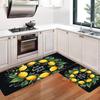 1Pcs Anti Fatigue Kitchen Rugs Lemon Print Waterproof Non Slip Thick Cushioned Kitchen Mat Heavy Duty Comfort Standing Mat for