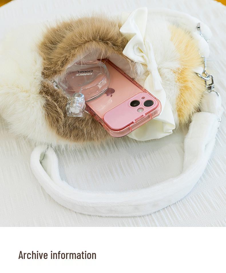 Three-Color Cat Plush Doll: Meows When Pressed, Creative Backpack Accessory for Women