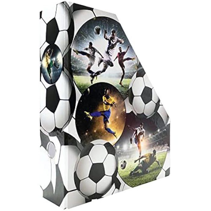 Porte-revues - herma - 19716 - motif football - pliable - a4 - 7,5 cm de large