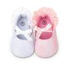 Spring and Autumn Non-slip Embroidered White Princess Shoes for 0-1 Year Old Baby Girls