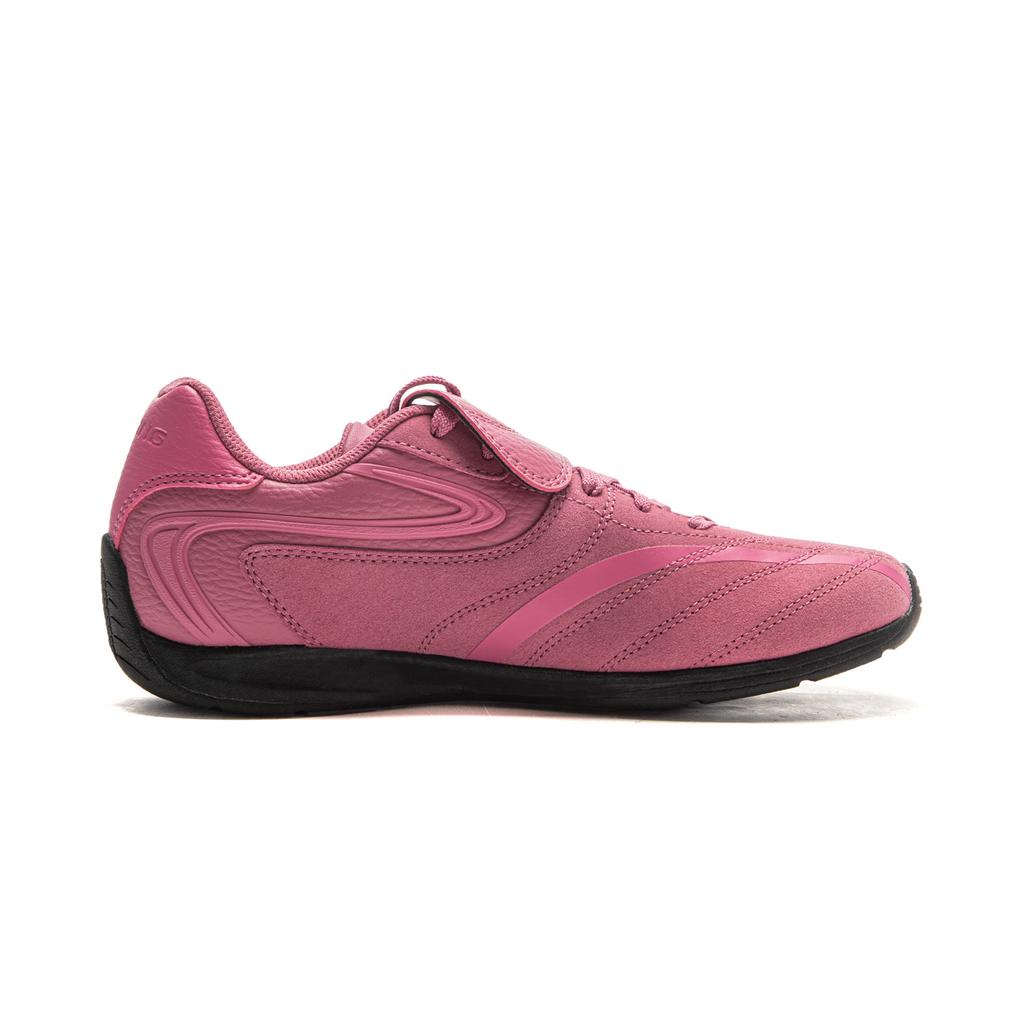 Li Ning Film Pulse Slip Resistant, Abrasion Resistant, Lightweight Low top Casual Shoes Women's Blossom Dan Pink AGLV136-3
