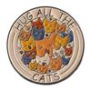 Playful Alphabet Cat Design Enamel Brooch Lightweight Durable Alloy Pet Accessory Lapel Pin Charms For Pets Lovers