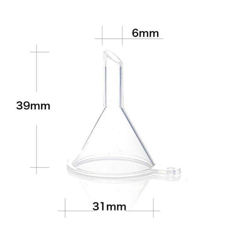 10Pcs transparent Mini Funnels Small Plastic For Perfume Diffuser Bottle Mini Liquid Oil Funnels Lab Tools 10pcs