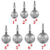 Anti-tangle Round Drop Shot Fishing Sinker with Quick Clip