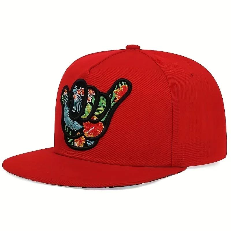 

Unisex Fingers 666 Embroidery Hip-Hop Hats Spring Autumn Outdoor Adjustable Casual Baseball Caps Sunscreen Hat
