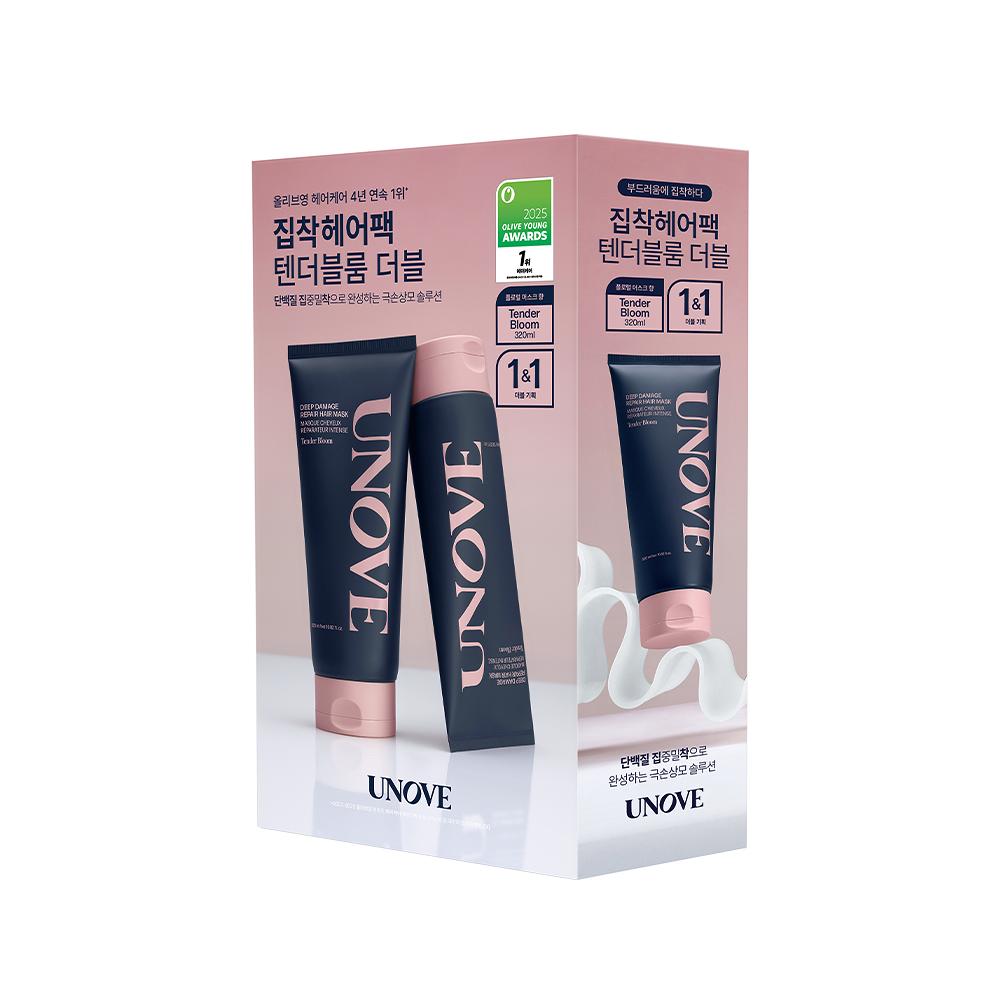 

UNOVE Deep Damage Treatment EX 320ml Hair Treatment Duo Set Tender Bloom 1+1