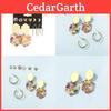 Boucles d'oreilles élégantes en alliage en forme de U pour femmes Design chic en acétate et acrylique