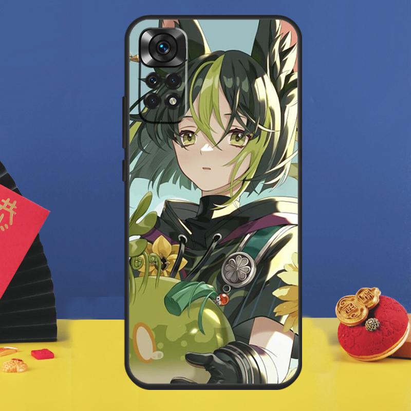 Genshin Impact Tighnari Phone Case For Xiaomi Redmi Note 14 Pro 13 11 9 10 12 15 Pro Plus 10C 12C 13C 14C 15C Cover