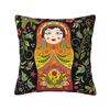 Russian Doll Matryoshka Square Pillowcase Pillow Cover Cushion Zip Decorative Comfort Throw Pillow for Home Bedroom