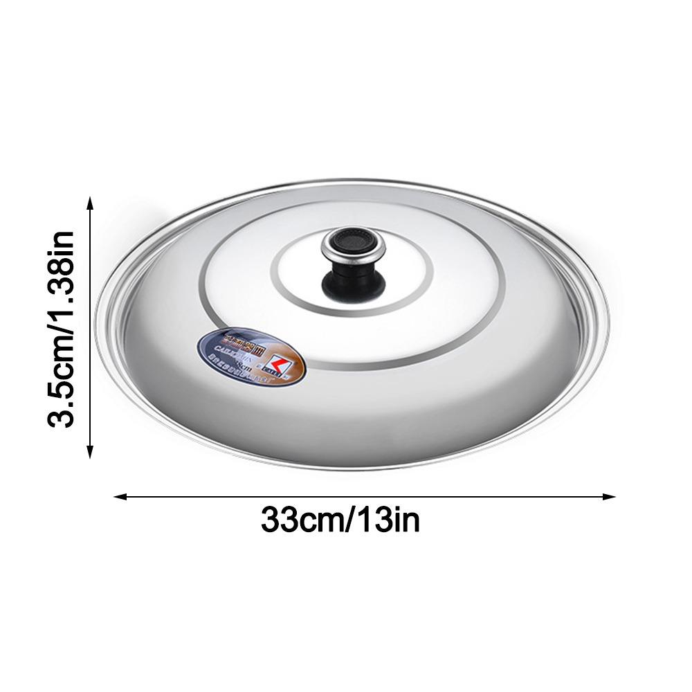 Durable 30-42cm Wok Pot Lid Universal Anti-scalding Frying Pan Cover Reusable Thickened Bowl Cover Restaurant Kitchenware