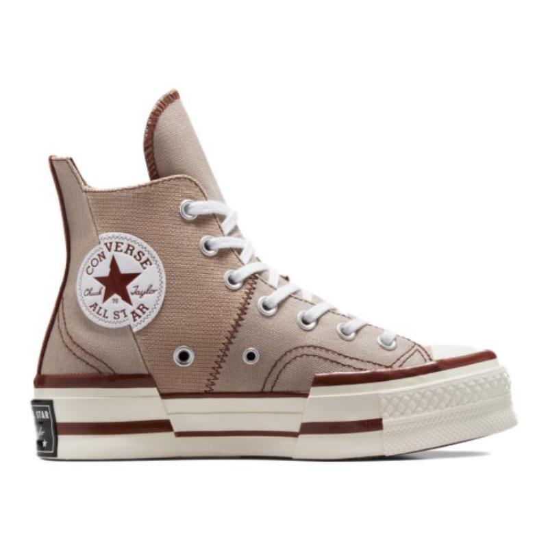 Converse Chuck 70 Plus Comfortable Trend High-Top Espadrilles Unisex Khaki Colour