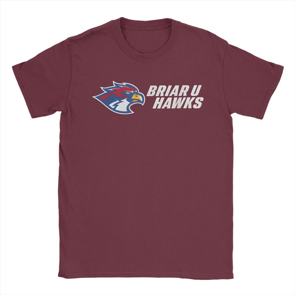 Briar U Hawks Off Campus Men T Shirts Fashion Tee Shirt Short Sleeve Crewneck TShirt Pure Cotton Plus Size Clothes