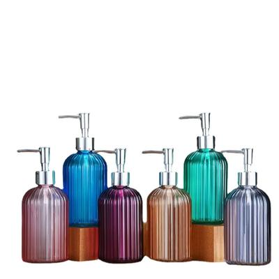 Seifenspenderbehälter Nachfüllbar Leeres Glas Flüssigkeit Handdesinfektionsmittel Shampoo Duschgel Pumpflaschen Badezimmer Küche