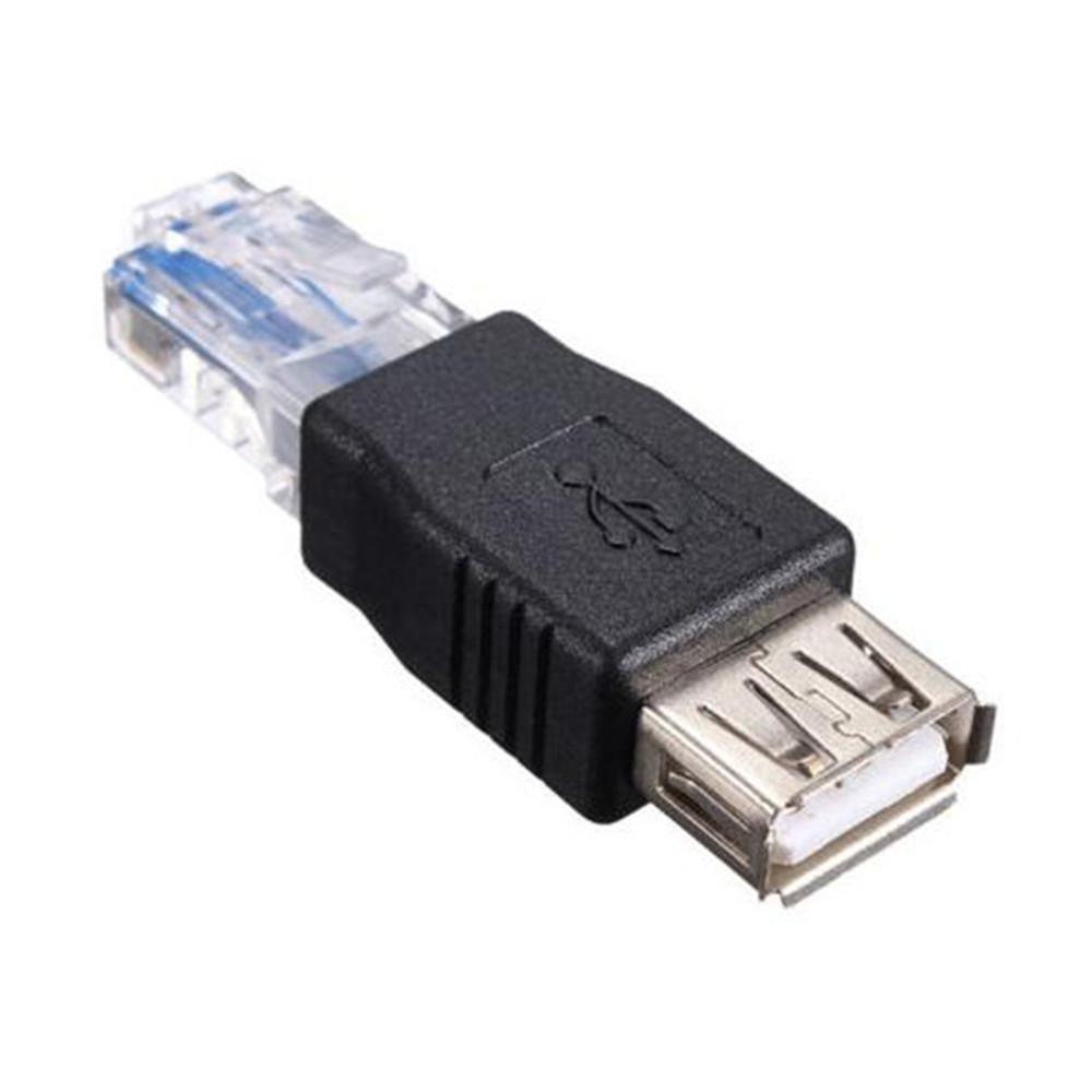 4pc RJ45 Male to USB AF A Female Adapter Socket LAN Network Ethernet Router Plug