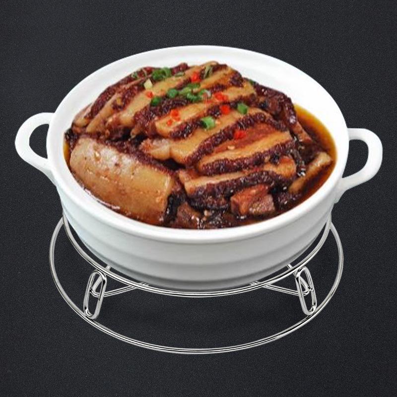 Multifunktionales Dampfgestell aus Edelstahl, Wärmeisoliergestell, Verbrühschutz-Abtropfgestell, runder Topfuntersetzer für die Küche, Topfgestellfabrik