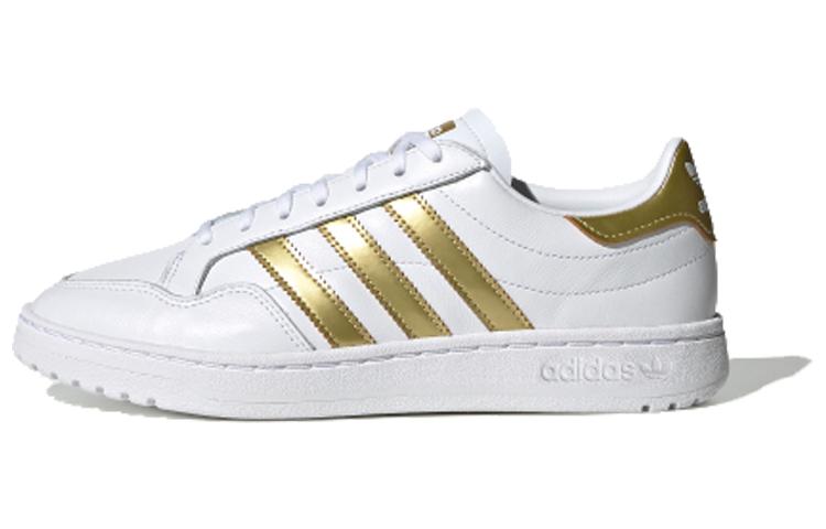 Adidas Wmns Team Court  White Gold Metallic  Women s EF6058 38