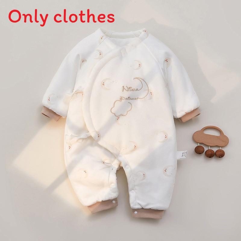 Baby Boy Girl Winter Thick Cotton Hanbok With Slipon Closure For Newborns