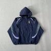 Herren Kapuzen Windbreaker Jacke mit Kordelzug - Wasserdicht Sport Track Freizeit Outdoor Bekleidung