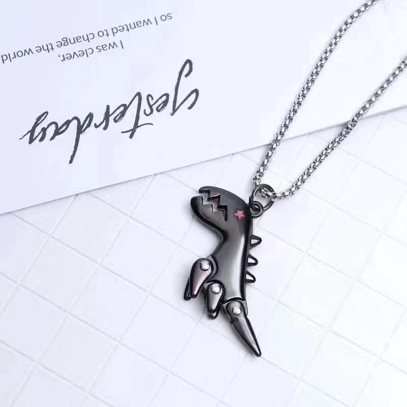Titanium Steel Necklace Men's Trendy Brand Versatile Collarbone Chain Light Luxury Niche Design High-end Cuban Pendant Neck Chain Accessories