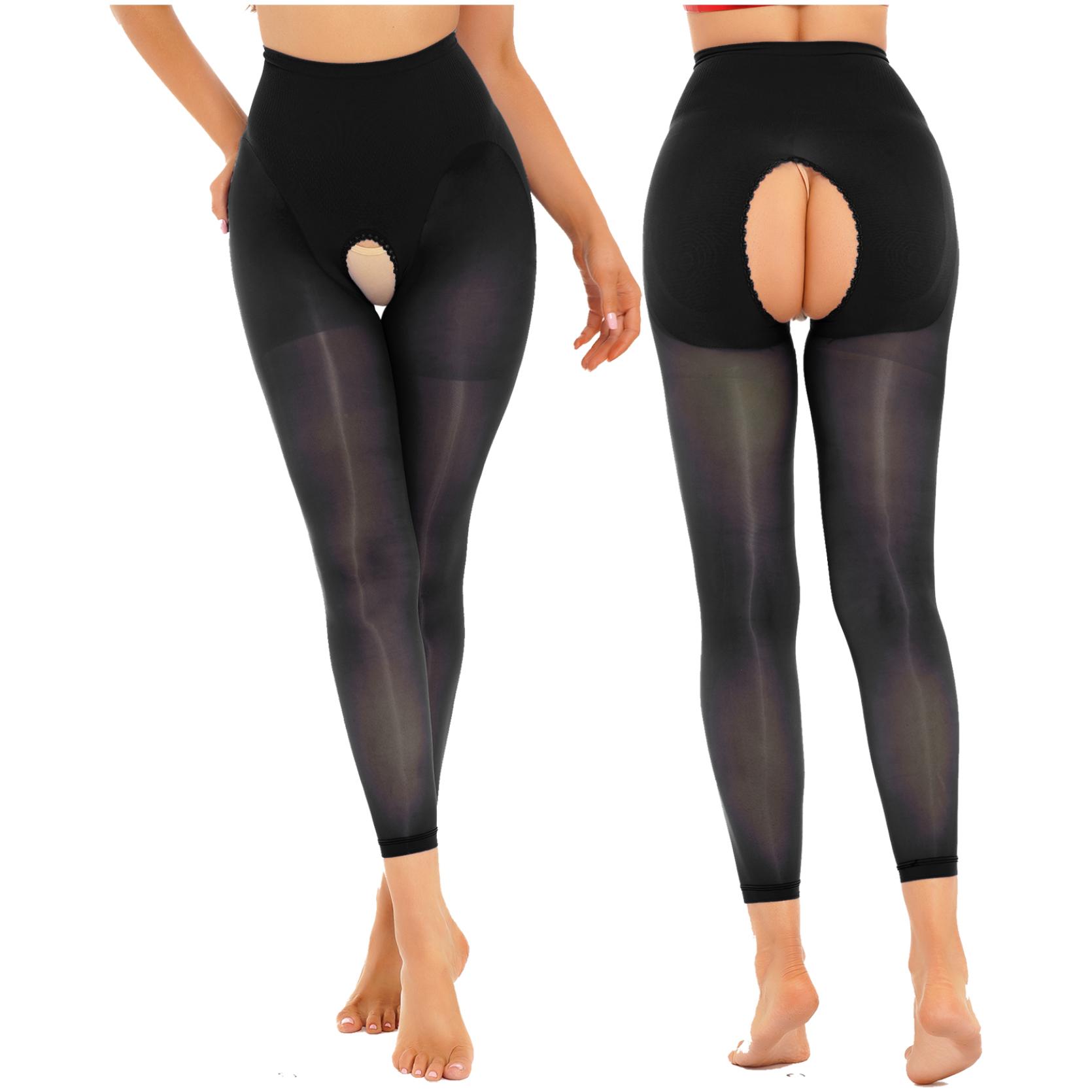 

Женские сексуальные чулки, леггинсы, прозрачные лоскутные узкие брюки с высокой талией, брюки One Size