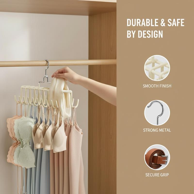 Multiple Suspender Hanger Underwear Vest Storage Artifact Dormitory Wardrobe Hanger Hook Multifunctional Bag Storage Rack