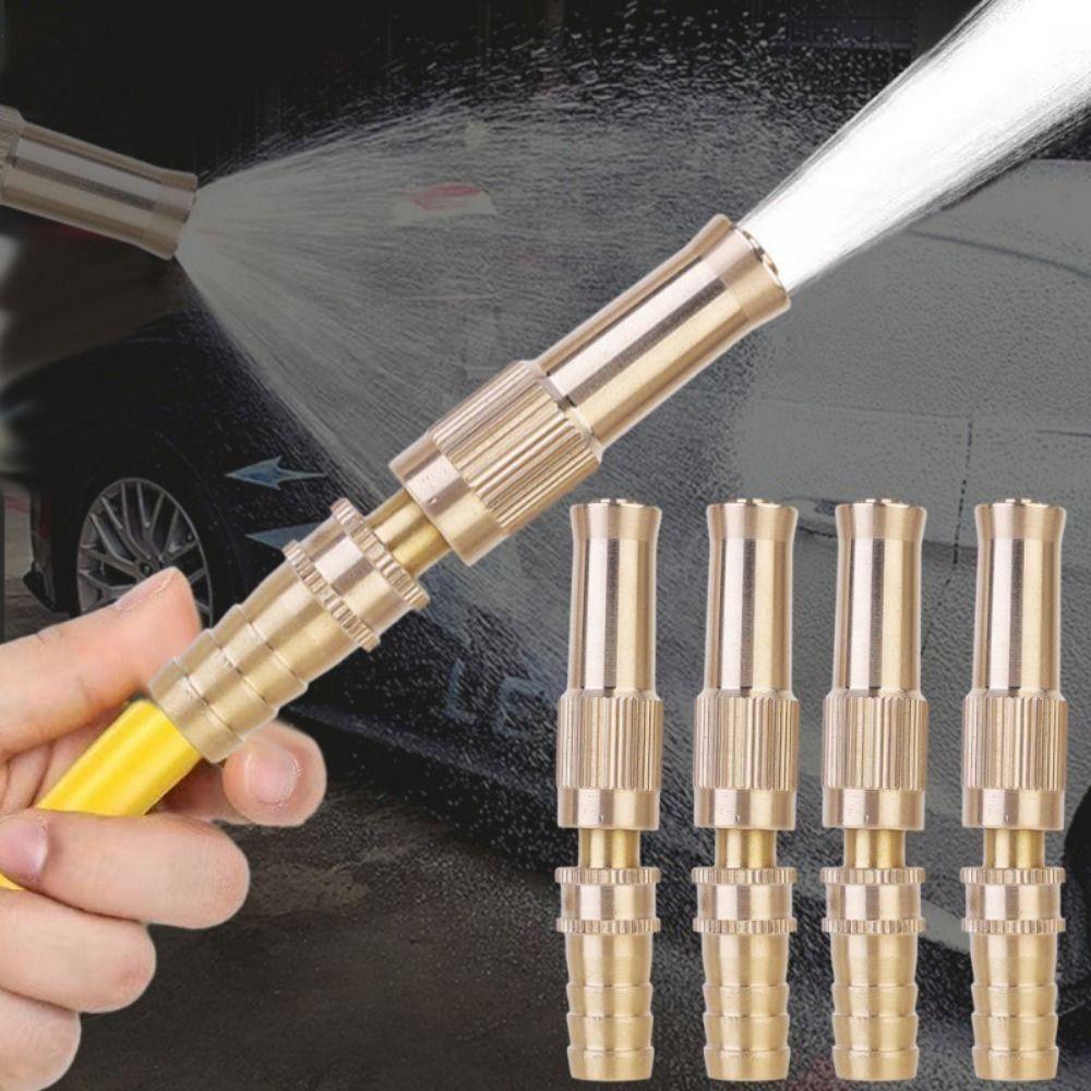 1Pcs Aluminum Alloy Spray Torch Connect Hose High Pressure 360 Degree Rotating Spray Nozzle Watering Garden Tool