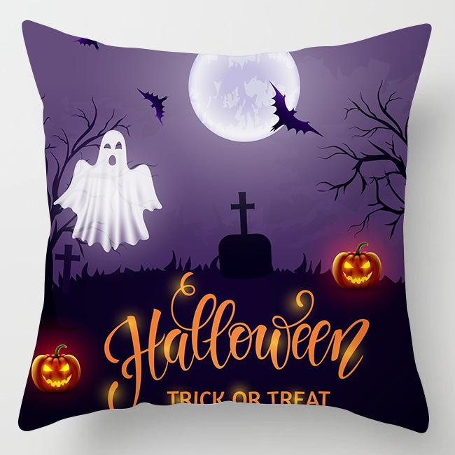 Nový Halloweenský povlak na polštář s dýní Domácí dekorace Povlak na polštář