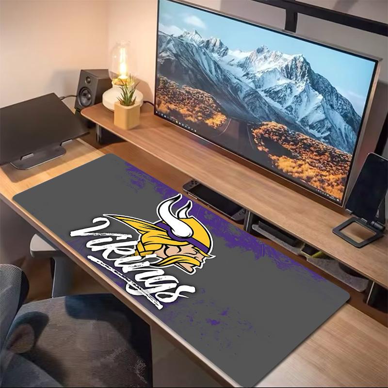 Minnesota Vikings3 Print Cushion Non-slip Laptop Tablet Big Mousepad XXL Mat Mini PC Playmat With Lock Edge
