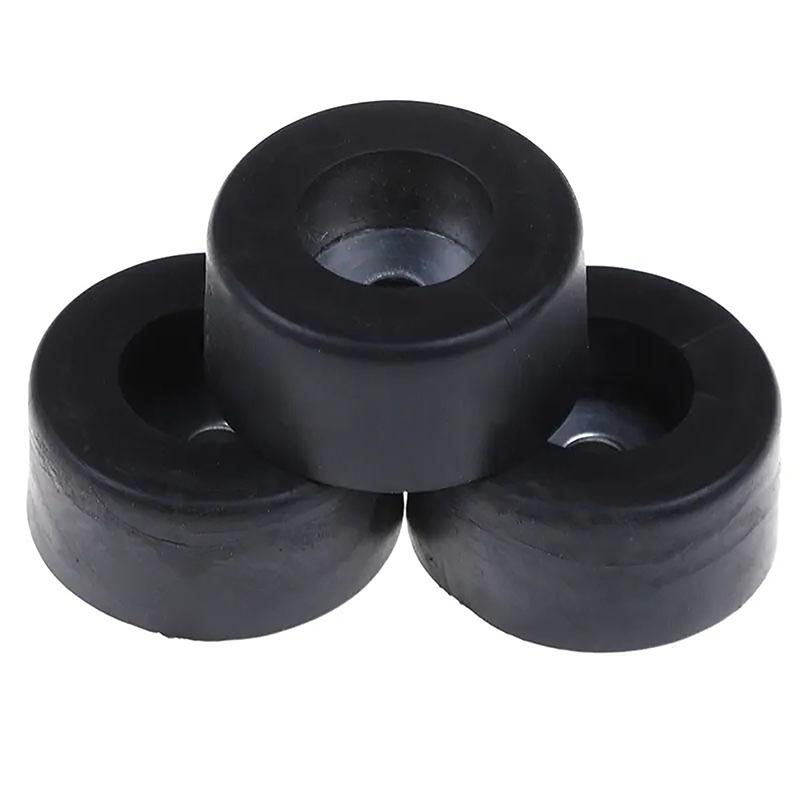 4 Stück Schränke Gummifüße Dämpfer Pad Basis 4 Stück Langlebig Schwarz 38x20mm Großer Koffer Lautsprecher