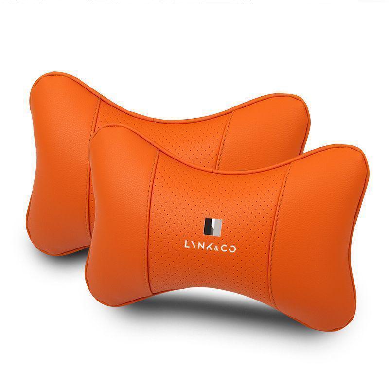 Lynk & Co High-End Autositzkissen Set: Kopfstütze, Nackenkissen, Lendenwirbelstütze für die Modelle 01, 02, 03, 05, 06.