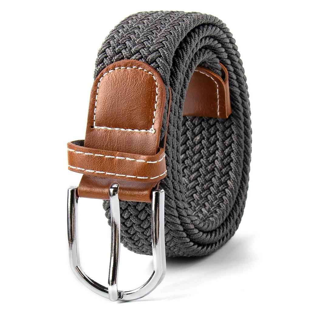 New Elastic Braided Cotton Belt with Alloy Pin Buckle - Versatile for Children's Wear