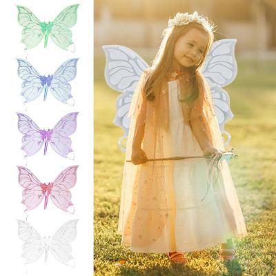Elfen Halloween Kostüm Fee Flügel Verkleidung Funkelnde Engelsflügel Neuheit Schmetterlingsflügel für Erwachsene Mädchen