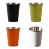 4pcs Stackable Camping Water Cup 350ml Teas Coffees Milk Beer Mug Stainless Steels Drinking Cups Outdoor Travel Cups