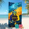 Beach Towel with Club Atlético Boca Juniors Pattern - soft,absorbent,machine washable Lightweight&Modern,swimming,Travel Essentials