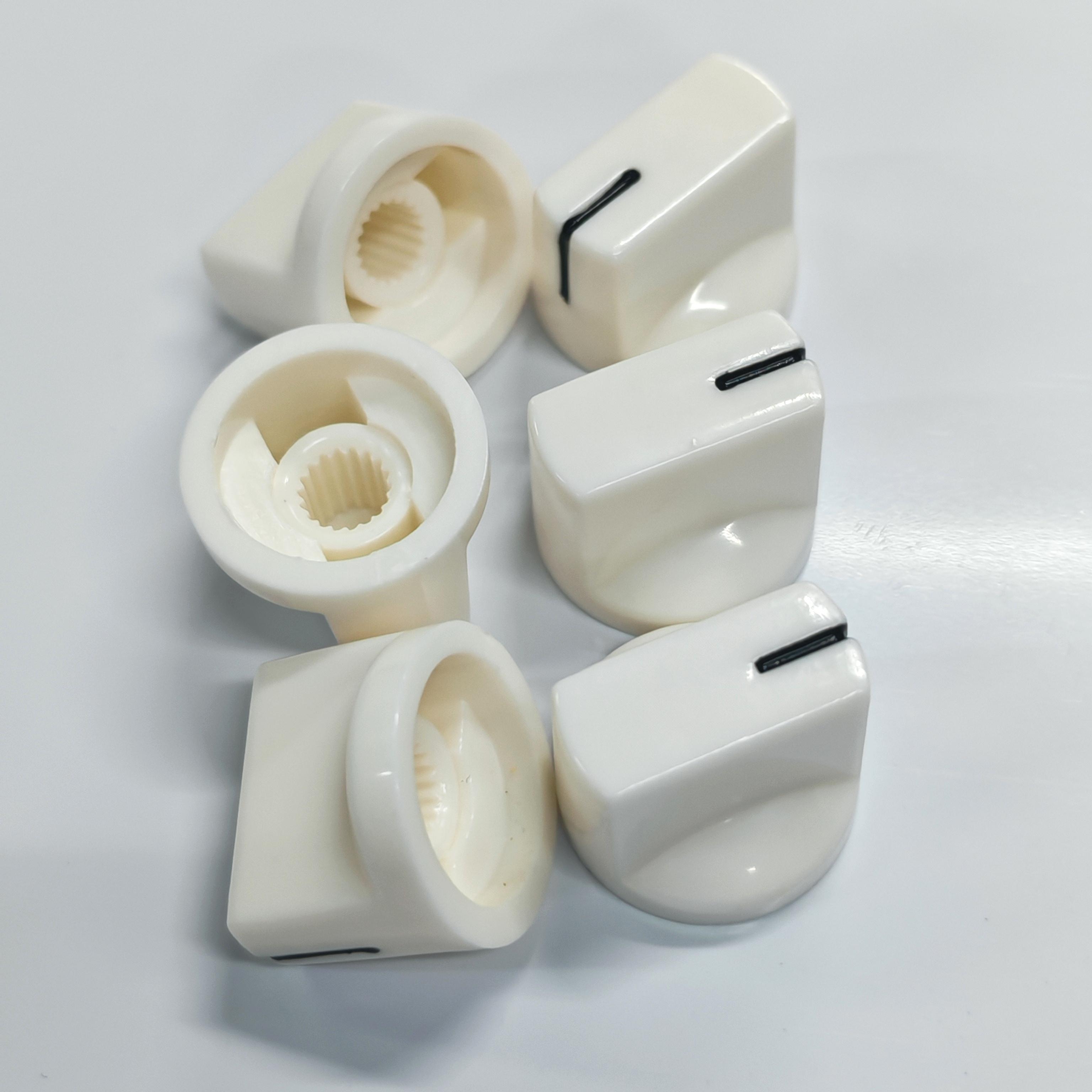 FLEOR 6PCS Guitar AMP Knobs Plastic Effect Pedal Knobs Caps Buttons Guitar Parts