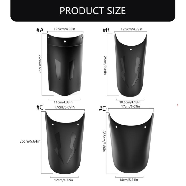Motorcycle Front Wheel Extension Mudguard Fit for All Bikes Splash Guard Mudguard Extension for Improved Bike Aesthetics