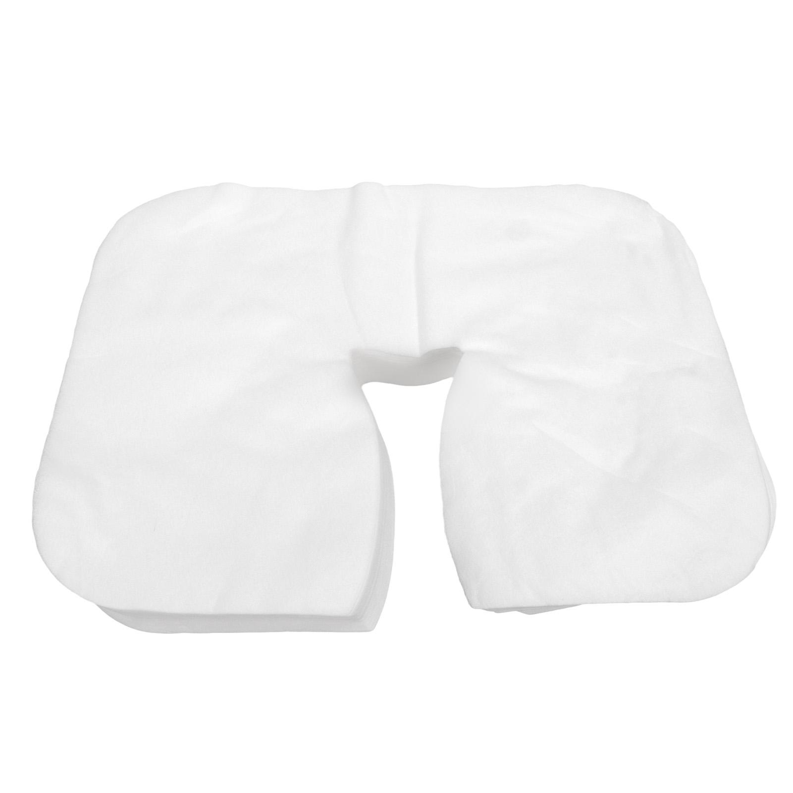 

100 шт. Одноразовые чехлы для подголовника U-образной формы, полые, дышащие, из нетканого материала, чехлы для подголовника для массажа