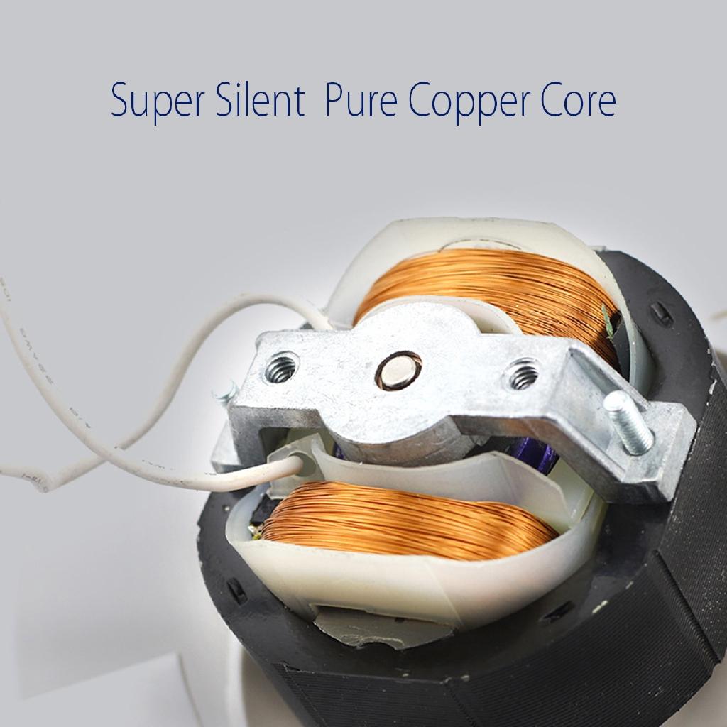 4 Inches Waterproof Exhaust Fan Low Noise Home Bathroom Kitchen Bedroom Toilet Ventilator Fan Hotel Wall Silent 14W 220V