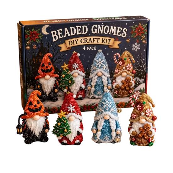 3D Beaded Gnome Kit DIY Tiny 3D Gnome L