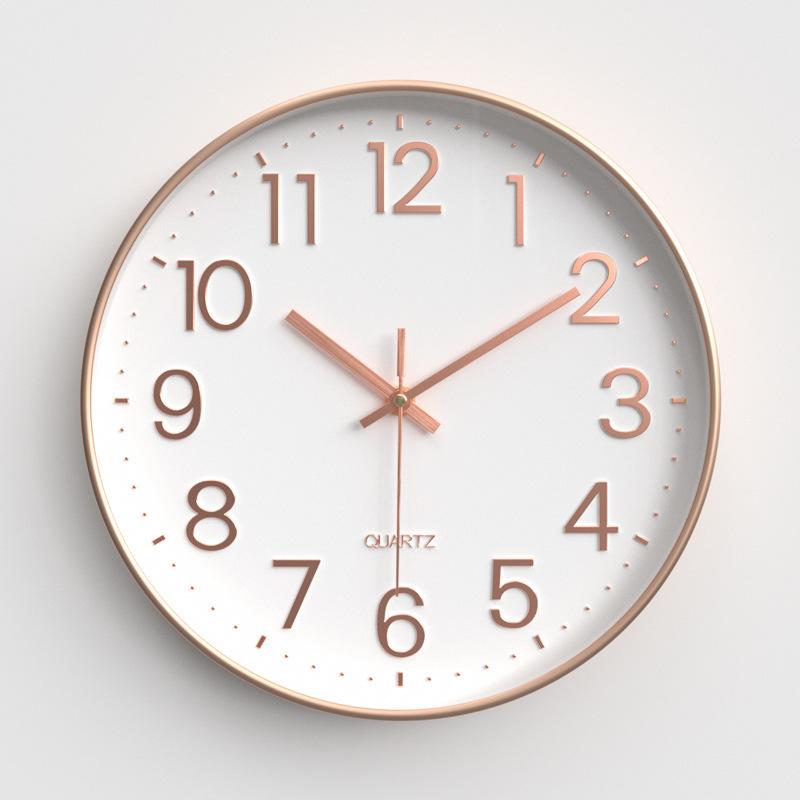 Home Clocks Living Room Wall Clock Bedroom Silent Wall Clock Modern Simple Round Quartz Clock 30CM